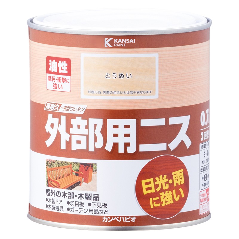 カンペハピオ 9002083 外部用ニス とうめい 0.7L #00277644001007 1個(ご注文単位1個)【直送品】