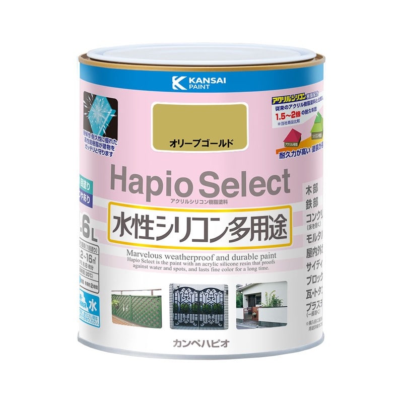 カンペハピオ 9000155 ハピオセレクト オリーブゴールド 1.6L #00017650321016 1個(ご注文単位1個)【直送品】