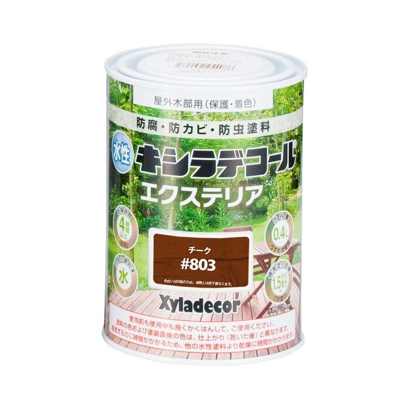 カンペハピオ 9001814 水性キシラデコールエクステリアSチーク 0.4L #00047670060000 1個(ご注文単位1個)【直送品】