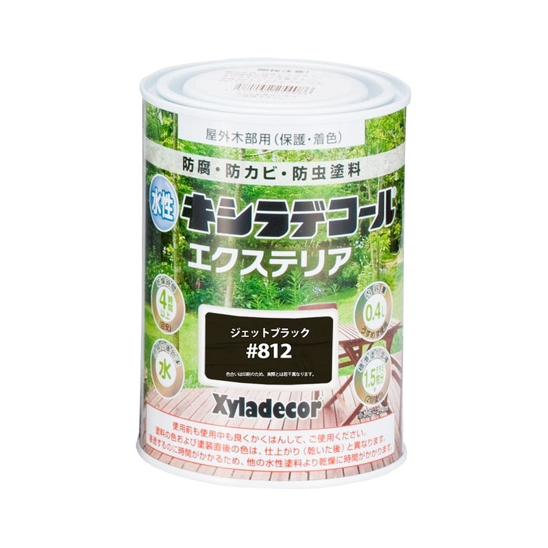 カンペハピオ 9001818 水性キシラデコールエクステリアSジェット黒0.4L #00047670340000 1個(ご注文単位1個)【直送品】
