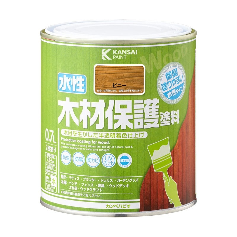 カンペハピオ 9001716 水性木材保護塗料 ピニー 0.7L #00647653501007 1個（ご注文単位1個）【直送品】