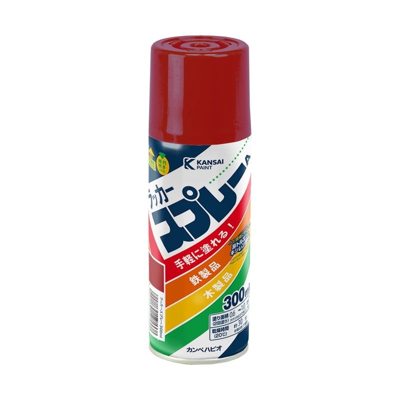カンペハピオ 9002219 カンペラッカースプレーA あか 300ML #00537640032300 1個（ご注文単位1個）【直送品】
