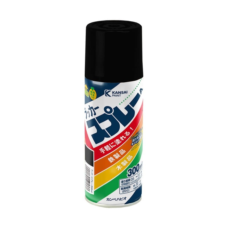 カンペハピオ 9002229 カンペラッカースプレーA つや消しくろ 300ML #00537643002300 1個（ご注文単位1個）【直送品】