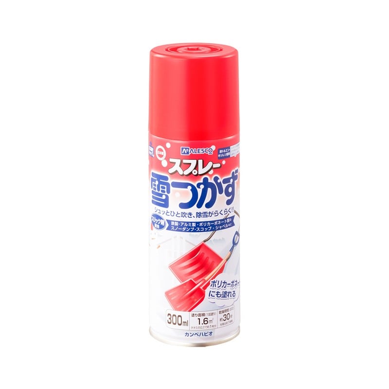 カンペハピオ 9009791 雪つかずスプレー あか 300ML #00187660512300 1個（ご注文単位1個）【直送品】