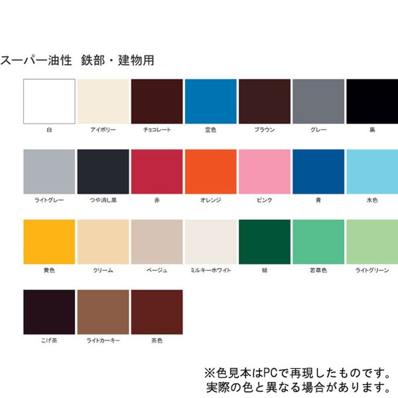 サンデーペイント 9020743 スーパー油性鉄部建物 チョコレート 14L #262557 1個（ご注文単位1個）【直送品】