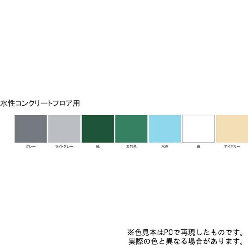 サンデーペイント 9021195 水性コンクリートフロア用 水色 7K #267453 1個（ご注文単位1個）【直送品】