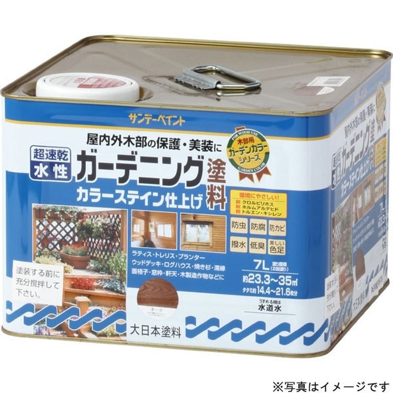 サンデーペイント 9021417 水性ガーデニングカラーステイン チーク 7 #265527 1個（ご注文単位1個）【直送品】