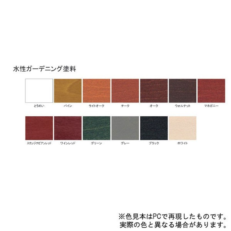サンデーペイント 9021372 水性ガーデニングカラーステイン 透明 1600 #265305 1個（ご注文単位1個）【直送品】