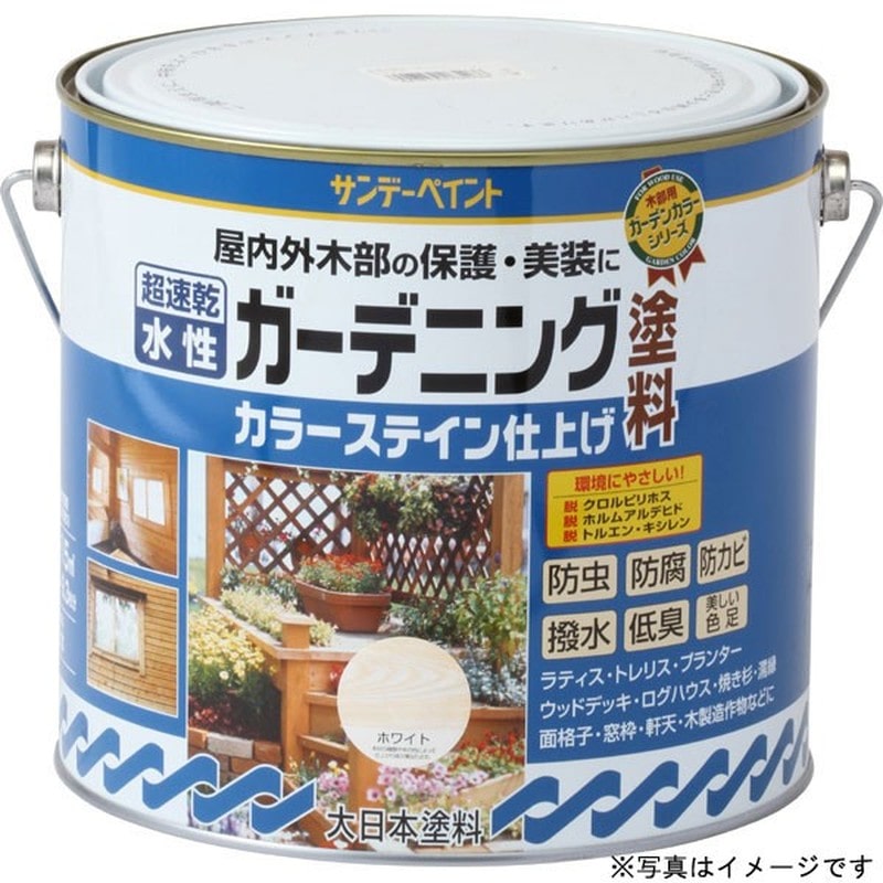 サンデーペイント 9021397 水性ガーデニングカラーステイン 透明 3 #265404 1個（ご注文単位1個）【直送品】