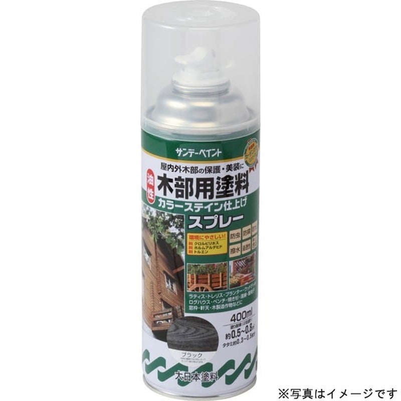 サンデーペイント 9021312 油性木部カラーステインスプレー チーク 400ml #265770 1個（ご注文単位1個）【直送品】