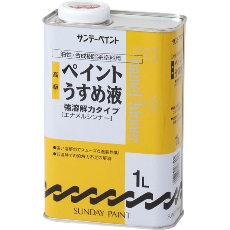 サンデーペイント 9021989 高級ペイントうすめ液 1L #266401 1個（ご注文単位1個）【直送品】