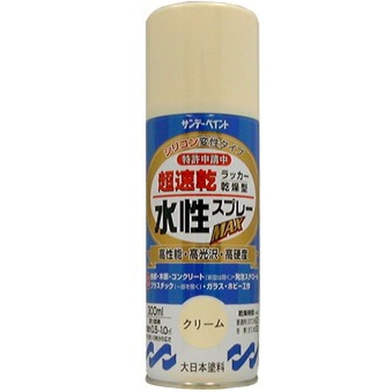 サンデーペイント 9021569 水性ラッカースプレー クリーム 300ml #261765 1個（ご注文単位1個）【直送品】