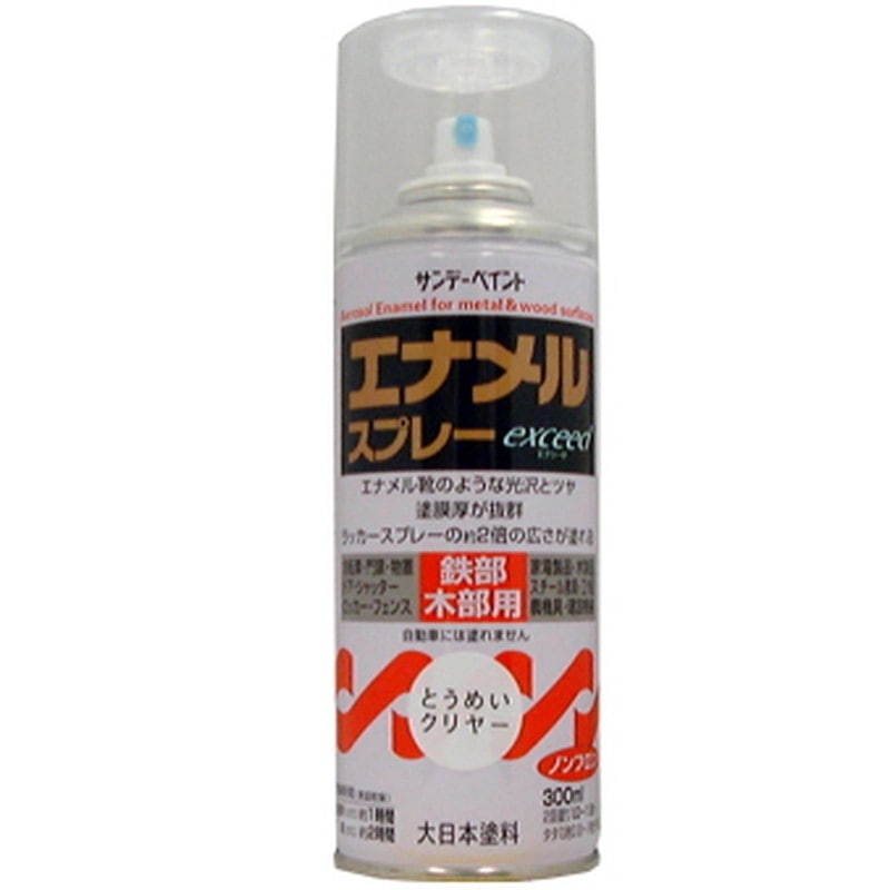 サンデーペイント 9021832 エナメルスプレー EXceed 透明 300ml #27QH1 1個(ご注文単位1個)【直送品】