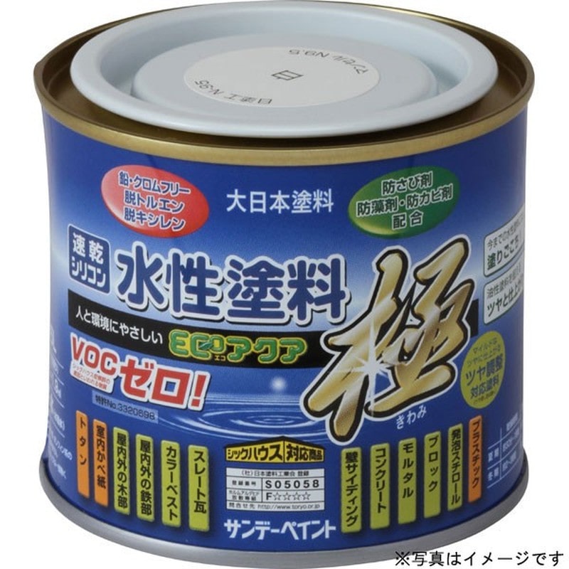 サンデーペイント 9020272 水性ECOアクア ライトブルー 200ml #271856 1個(ご注文単位1個)【直送品】