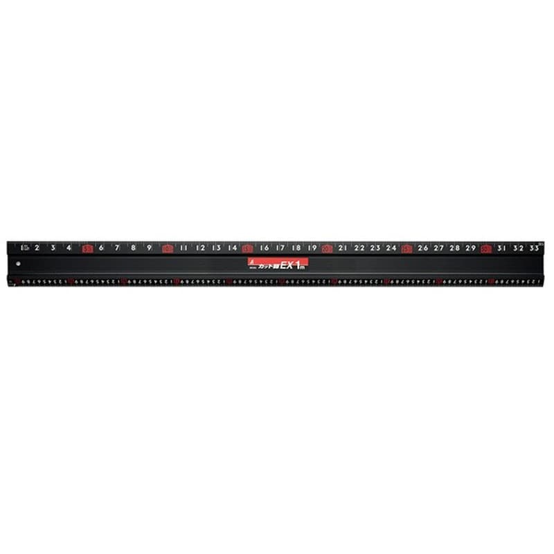 シンワ測定 4100467 65032アルミカッター定規カット師EX1m #65032 1個（ご注文単位1個）【直送品】
