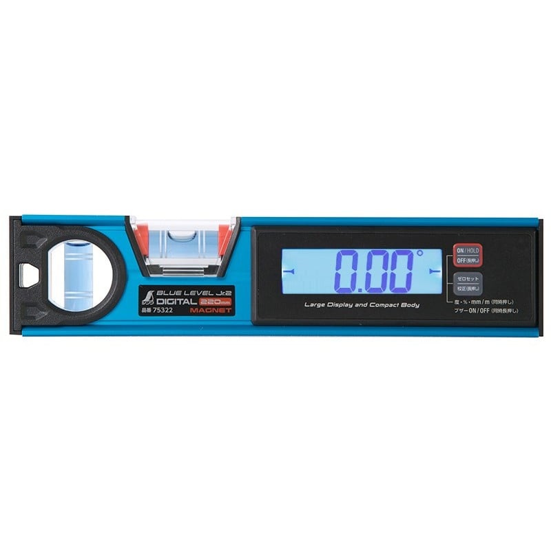 シンワ測定 4102662 75322BLレベルJr2デジタル220マグネット #75322 1個（ご注文単位1個）【直送品】
