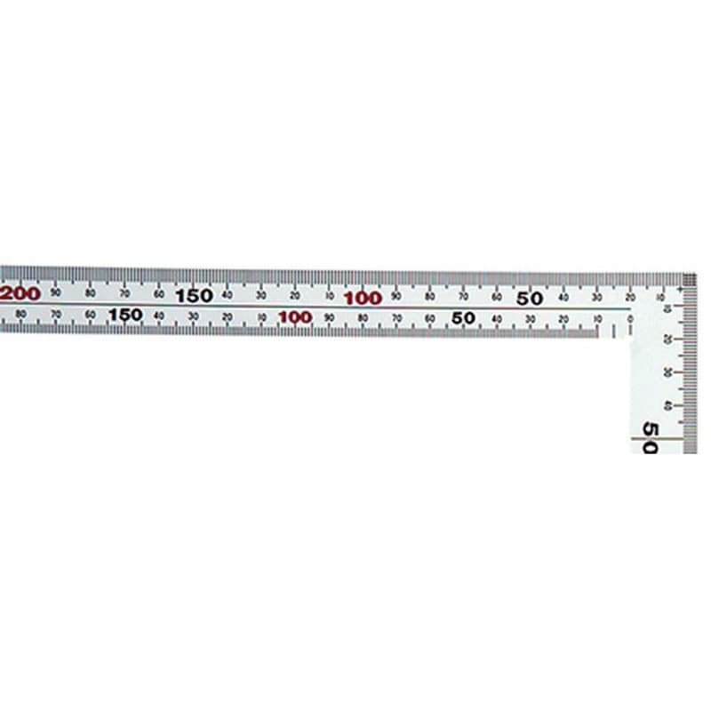 シンワ測定 410044 10405曲尺厚手広巾銀50建築鉄工JIS #10405 1個（ご注文単位1個）【直送品】
