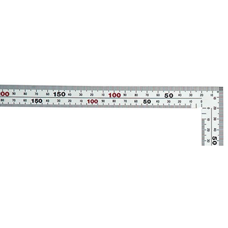 シンワ測定 4100074 11481曲尺厚手広巾銀50建築鉄工8 #11481 1個（ご注文単位1個）【直送品】