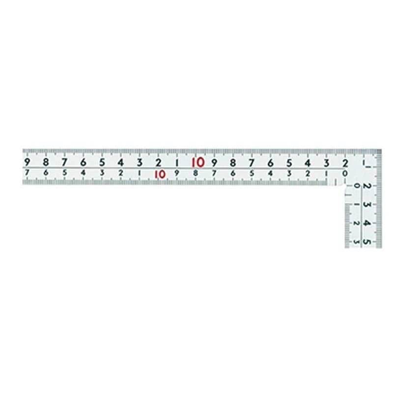 シンワ測定 4100075 10450曲尺厚手広巾銀50建築鉄工8 #10450 1個（ご注文単位1個）【直送品】