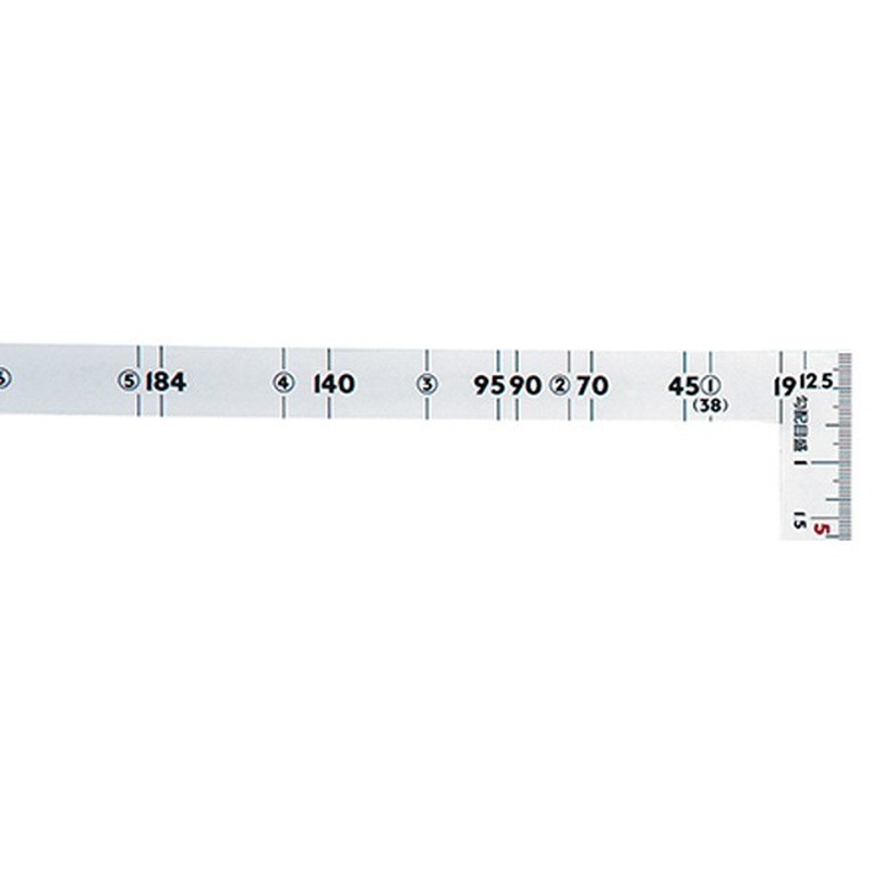 シンワ測定 4100090 10055曲尺2×4銀裏面50巾19mm #10055 1個（ご注文単位1個）【直送品】