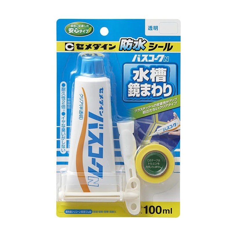 セメダイン 904198 バスコークN透明 P100ml HJ-154 1個（ご注文単位1個）【直送品】