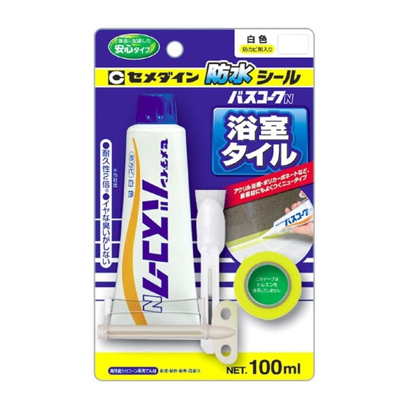 セメダイン 904199 バスコークN白 P100ml HJ-153 1個（ご注文単位1個）【直送品】