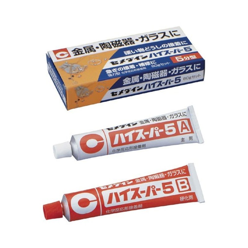 セメダイン 904070 ハイスーパー5 80gセット 箱 CA-186 1個(ご注文単位1個)【直送品】