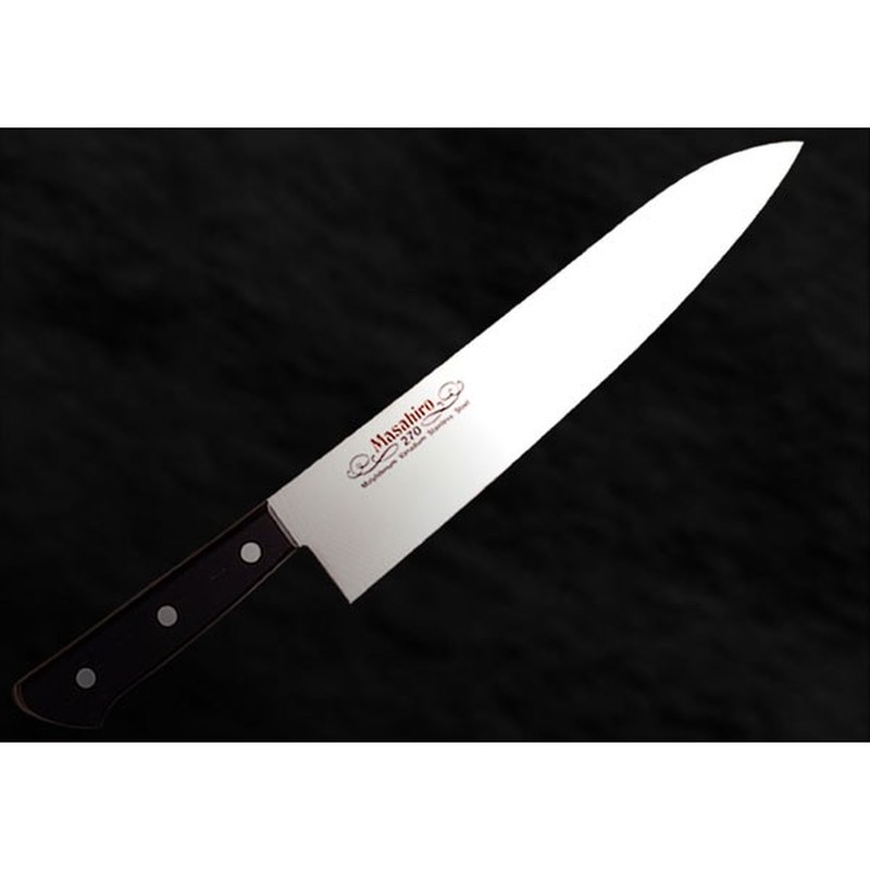 マサヒロ 238085 正広作 MV黒合板 牛刀270mm #14013 1個（ご注文単位1個）【直送品】