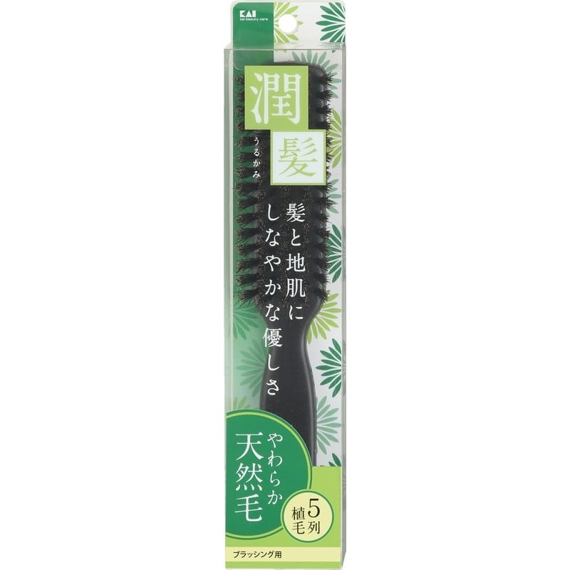 貝印 2040757 天然ブラシ 潤髪 L #000KQ1537 1個(ご注文単位1個)【直送品】