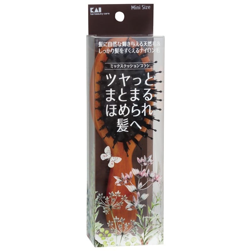 貝印 2040738 ミニミックスクッションブラシ #000KQ3160 1個（ご注文単位1個）【直送品】