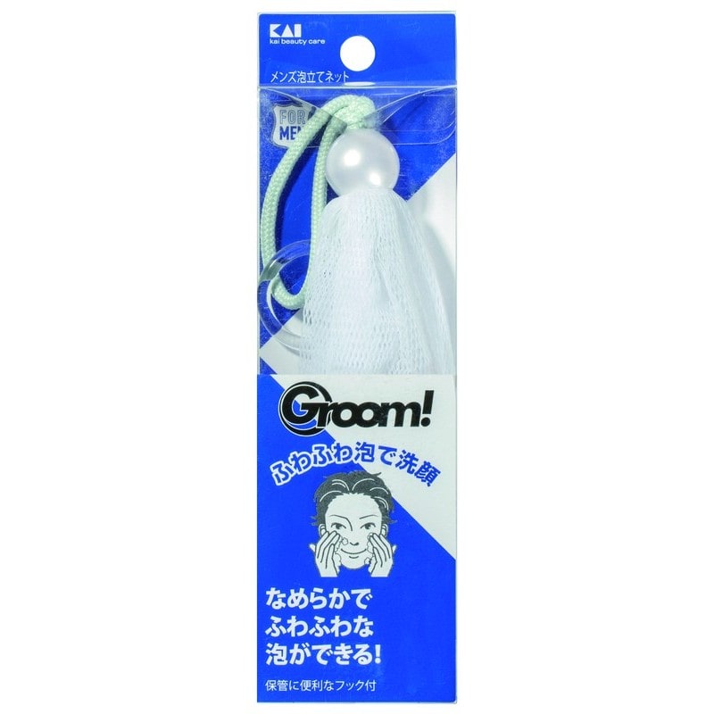 貝印 2040719 Groom メンズ泡立てネット#000HC3005 1個（ご注文単位1個）【直送品】