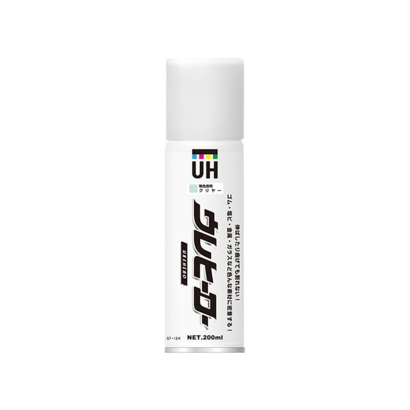 斎藤塗料 9033744 ウレヒーロースプレー クリヤー無色透明 200ml 1個（ご注文単位1個）【直送品】
