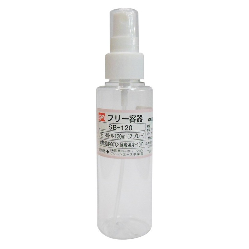 三共コーポレーション 4341903 PETボトルスプレータイプ 120mL #526651 1個(ご注文単位1個)【直送品】