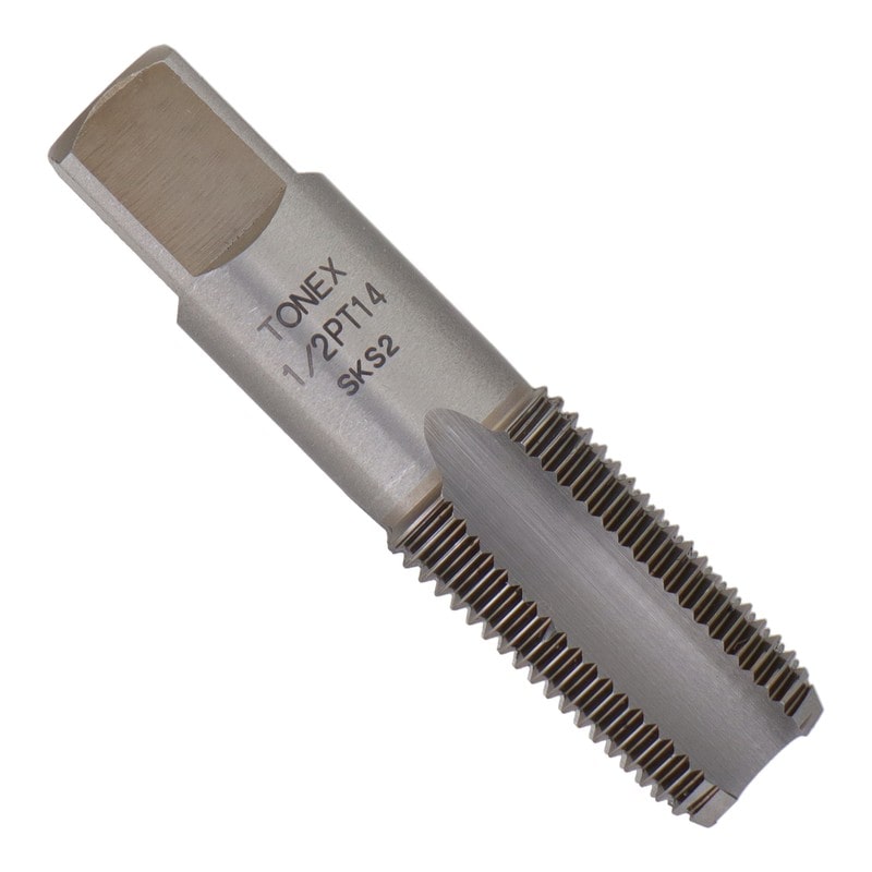 三共コーポレーション 4343855 ねじ切りパイプタップ 呼寸法1/2×ピッチ14mm #110218 1個（ご注文単位1個）【直送品】