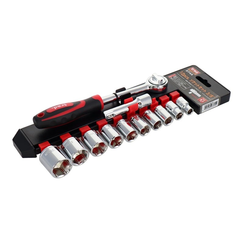 三共コーポレーション 4341996 12pcs.ソケットセット 差込角:9.5mm #000120 1個（ご注文単位1個）【直送品】