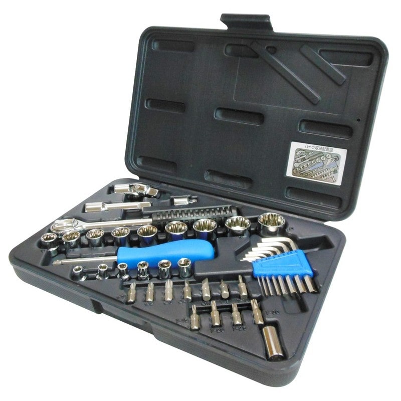 三共コーポレーション 423502 40pcs.ソケットレンチセット #000640 1個（ご注文単位1個）【直送品】