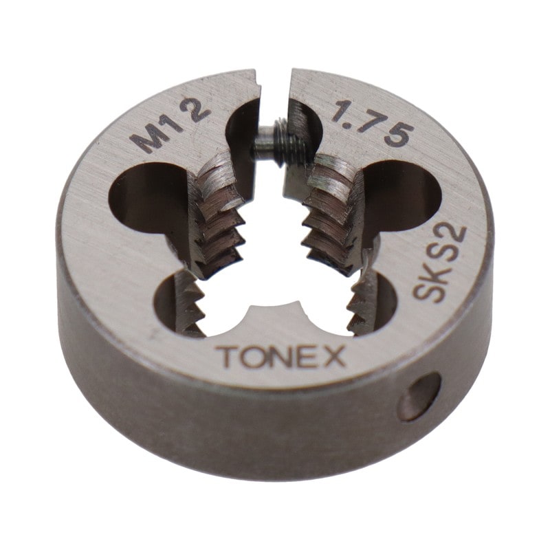 三共コーポレーション 420066 ねじ切りダイス ねじ径12mm×ピッチ1.75mm #110212 1個（ご注文単位1個）【直送品】