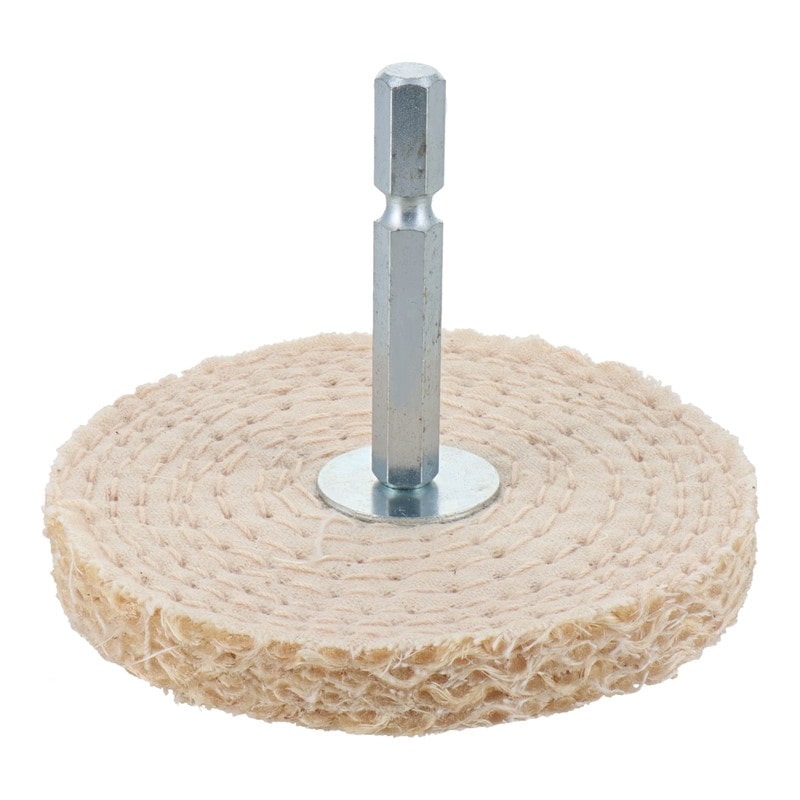 三共コーポレーション 4071340 六角軸軸付ステンレス研磨用布バフ 75mm #332304 1個（ご注文単位1個）【直送品】