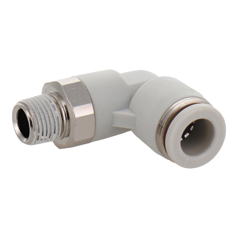 三共コーポレーション 4342728 エルボユニオン R1/8 外径8mmチューブ用 #133539 1個(ご注文単位1個)【直送品】