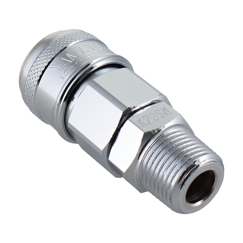 三共コーポレーション 4342834 エアー用ワンタッチソケット R3/8テーパーオネジ #714047 1個(ご注文単位1個)【直送品】