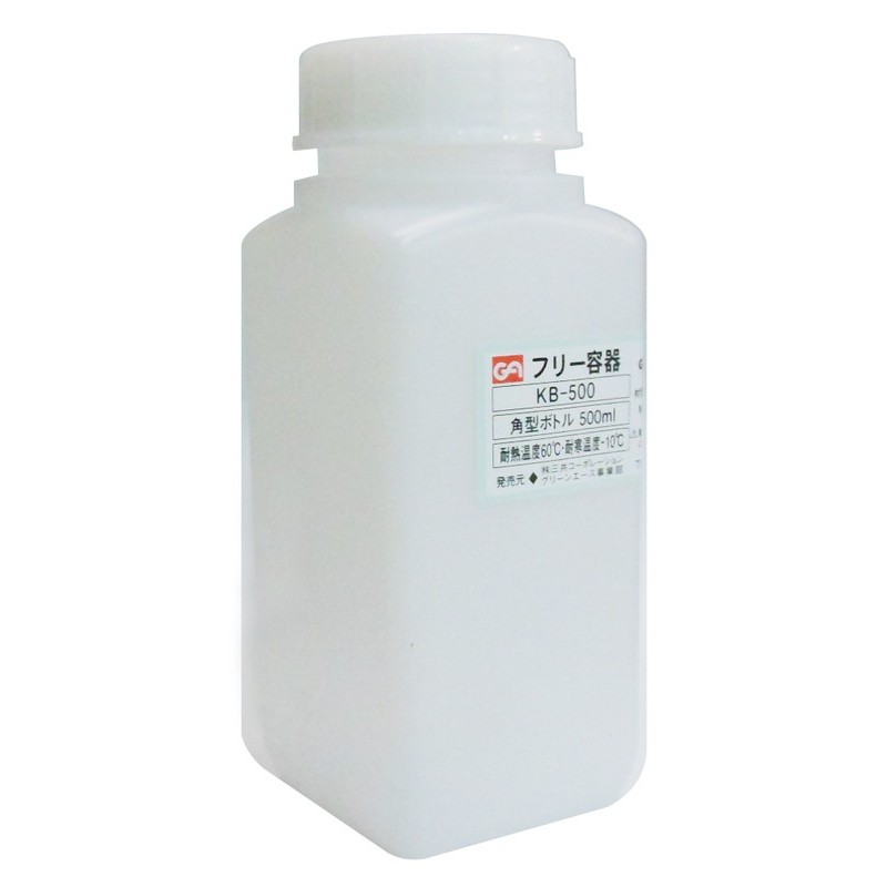 三共コーポレーション 4341941 角型ボトル 500mL #526922 1個（ご注文単位1個）【直送品】