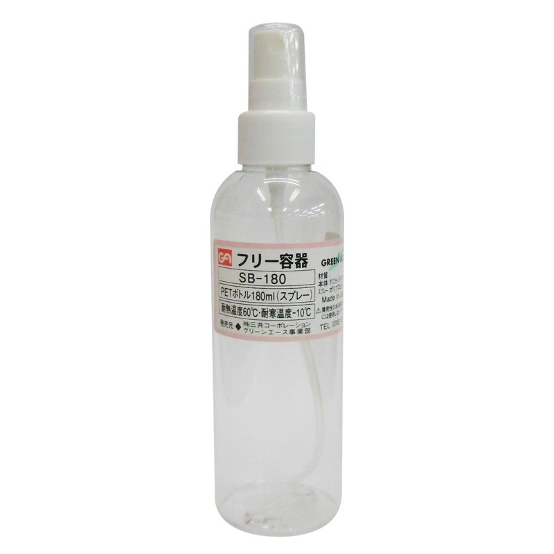 三共コーポレーション 4341904 PETボトルスプレータイプ 180mL #526652 1個(ご注文単位1個)【直送品】