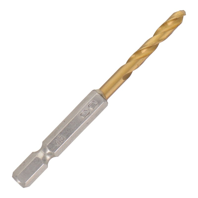 三共コーポレーション 434262 六角軸ショートチタンドリル 4.5mm #819514 1個（ご注文単位1個）【直送品】