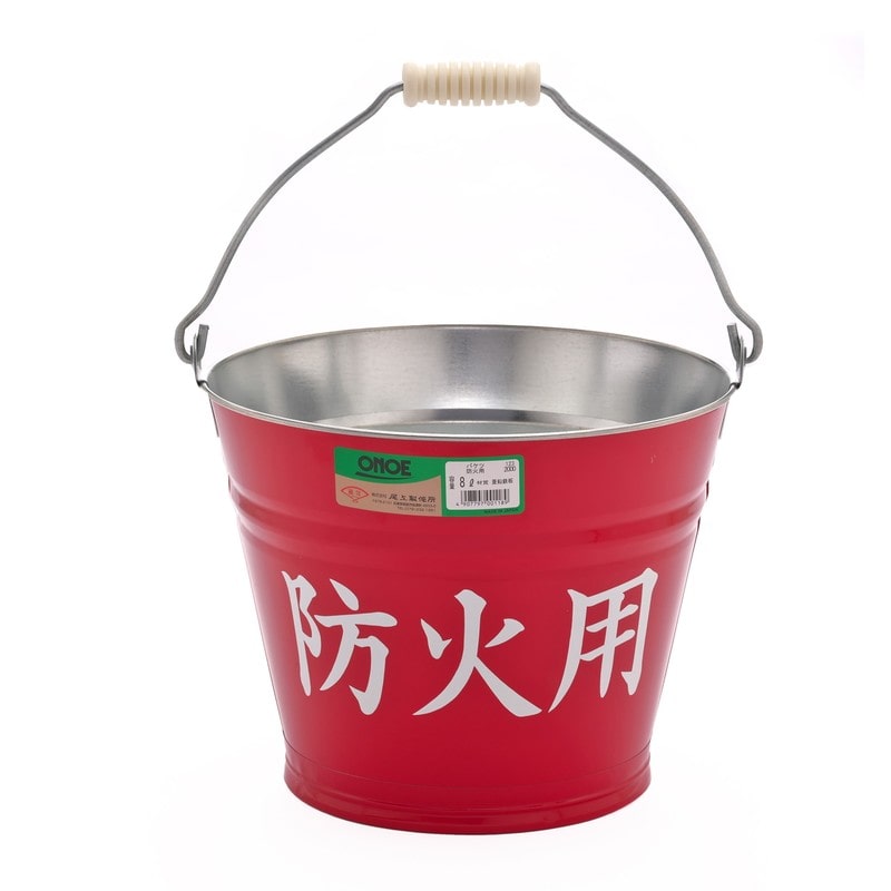 尾上製作所 214016 萬年 防火用バケツ 8L 1個（ご注文単位1個）【直送品】
