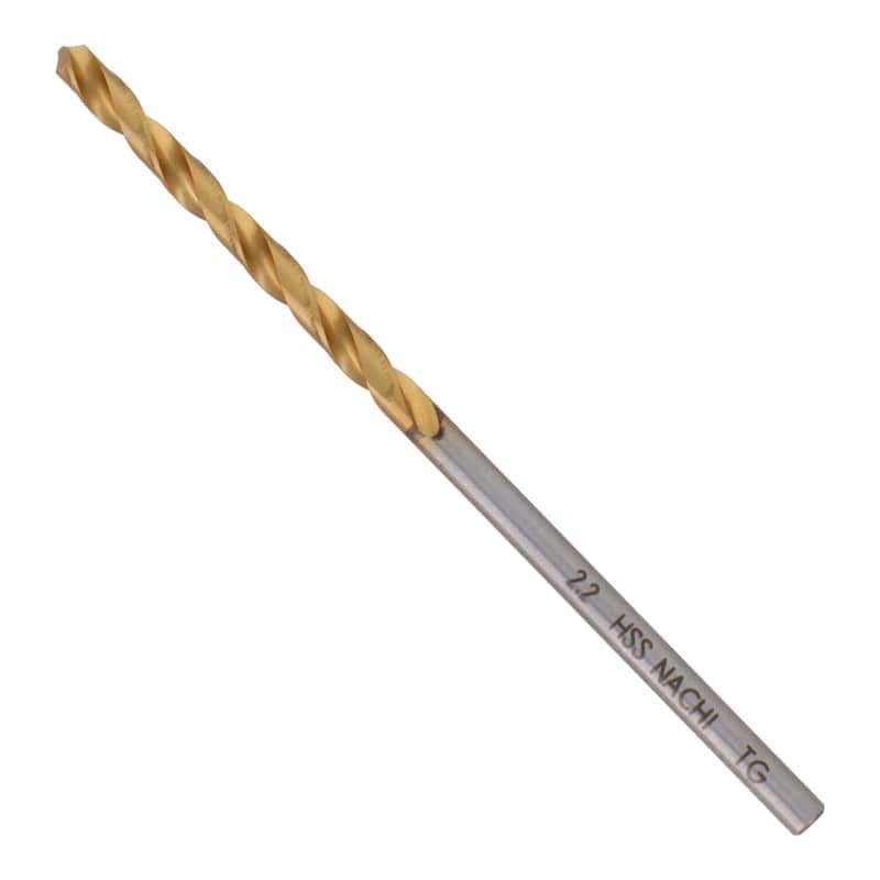 不二越 502355 鉄工用チタンコーティングドリル 2.2mm #454222 1個（ご注文単位1個）【直送品】