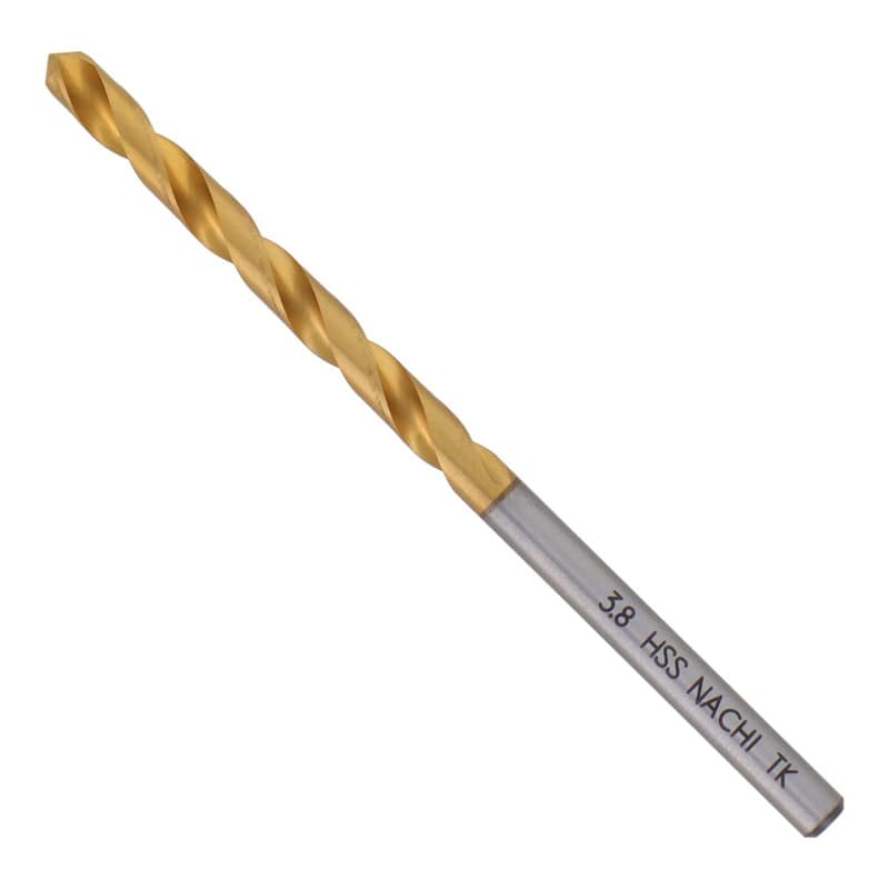 不二越 502364 鉄工用チタンコーティングドリル 3.8mm #454238 1個（ご注文単位1個）【直送品】
