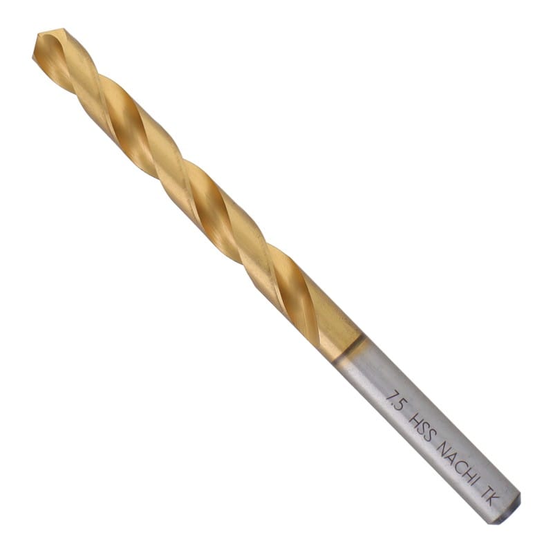 不二越 502375 鉄工用チタンコーティングドリル 7.5mm #454275 1個（ご注文単位1個）【直送品】
