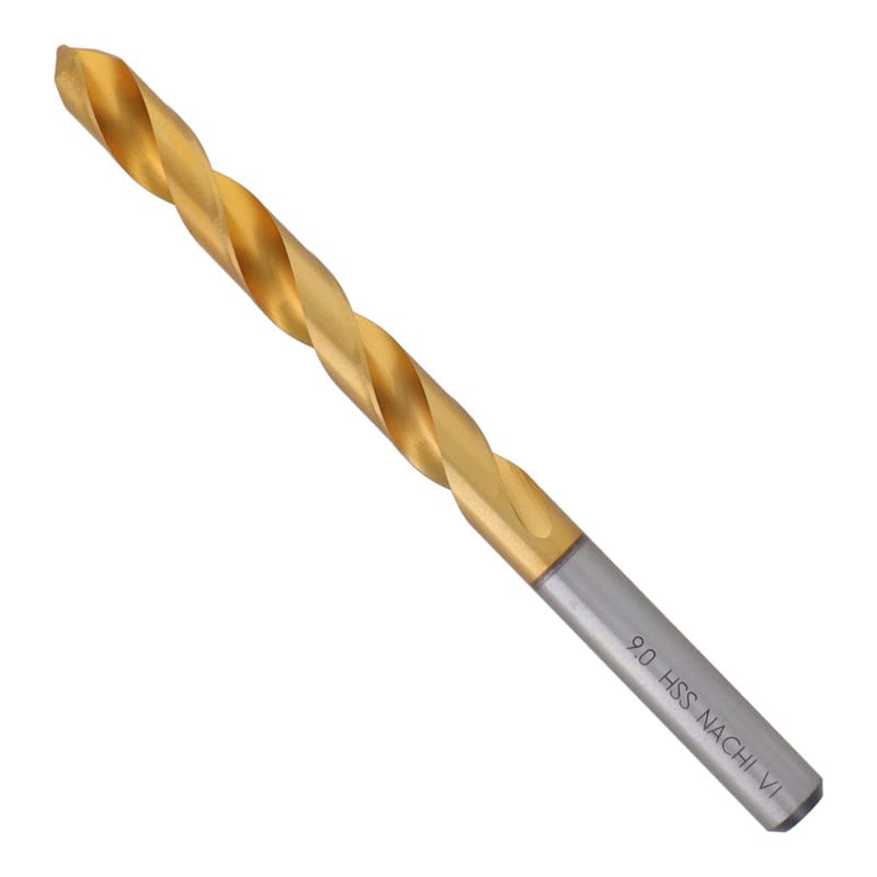 不二越 502378 鉄工用チタンコーティングドリル 9.0mm #454290 1個（ご注文単位1個）【直送品】