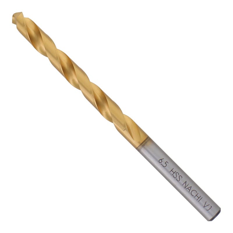 不二越 502372 鉄工用チタンコーティングドリル 6.5mm #454265 1個（ご注文単位1個）【直送品】