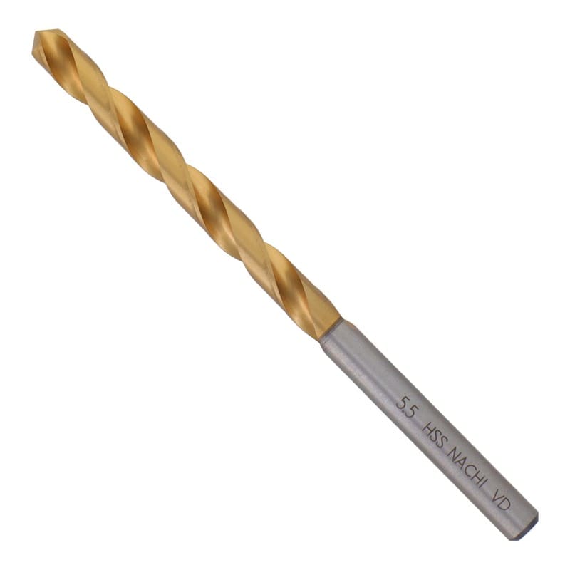 不二越 502370 鉄工用チタンコーティングドリル 5.5mm #454255 1個（ご注文単位1個）【直送品】